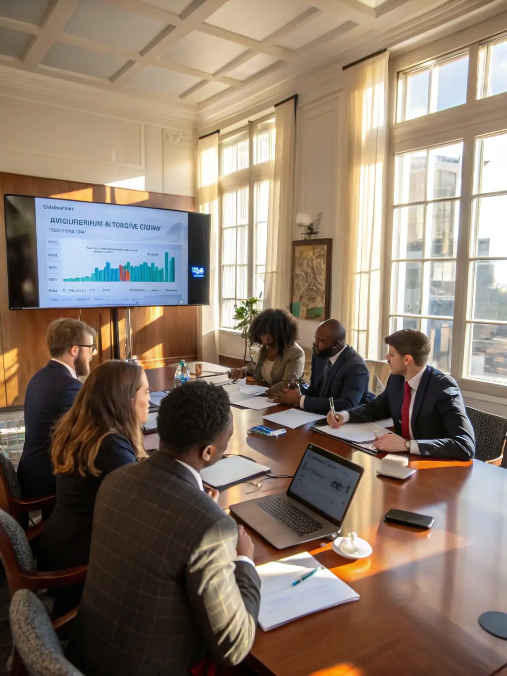 An image depicting a financial literacy workshop, with participants actively engaged in learning about budgeting and investment strategies.
